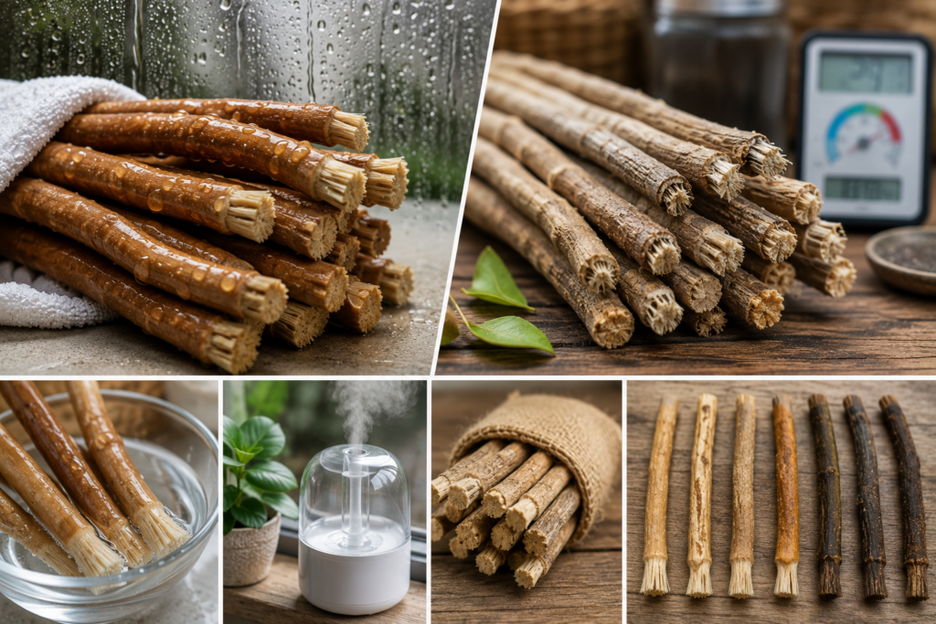 Miswak Humidity Effects