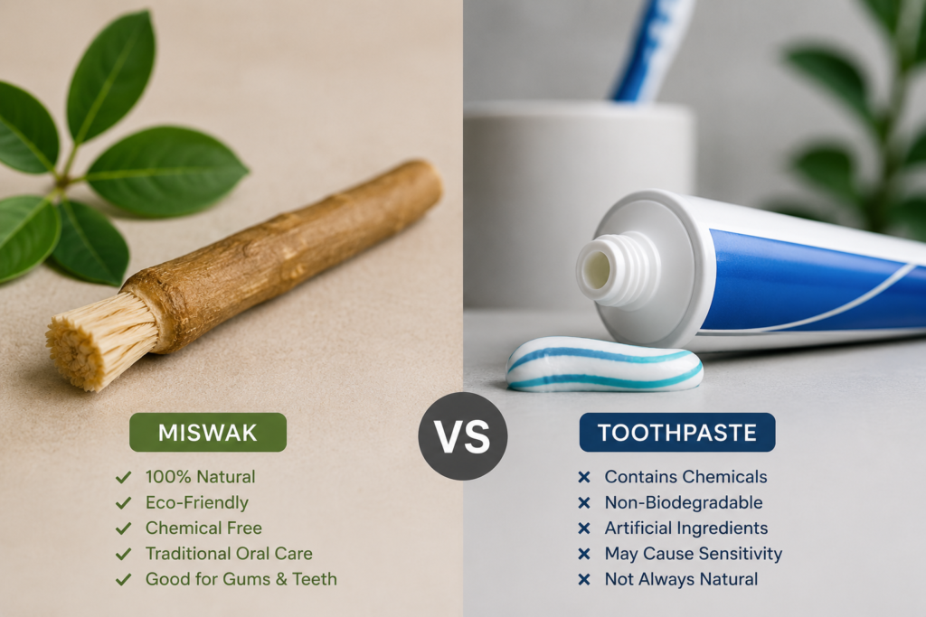 Miswak Vs Toothpaste