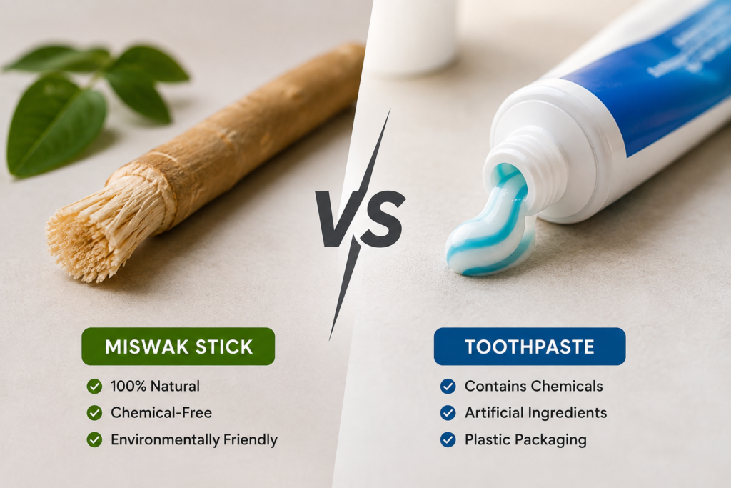 miswak vs mouthwash