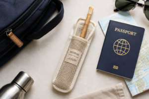 miswak stick in a breathable travel case ready for a trip